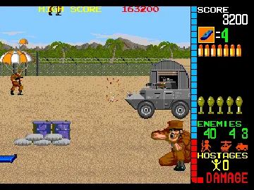 Operation Wolf (US) screen shot game playing